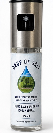 Drop of Salt glass spray bottle, 100ml liquid salt seasoning
